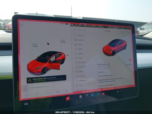5YJ3E1EB9NF120368 Tesla Model 3 Long Range Dual Motor All-wheel Drive