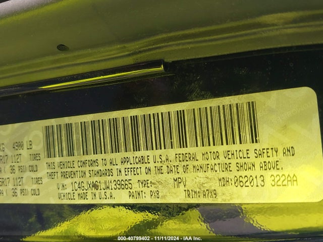 1C4GJXAG1JW139665 Jeep Wrangler Sport S 4x4