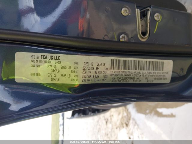 1C4PJLDB8KD439032 Jeep Cherokee Limited Fwd