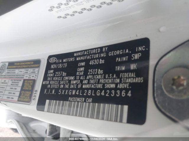 5XXGW4L28LG423364 KIA Optima Sx Turbo