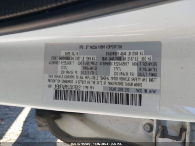 JM3KFABM6J0476131 Mazda CX-5 SPORT