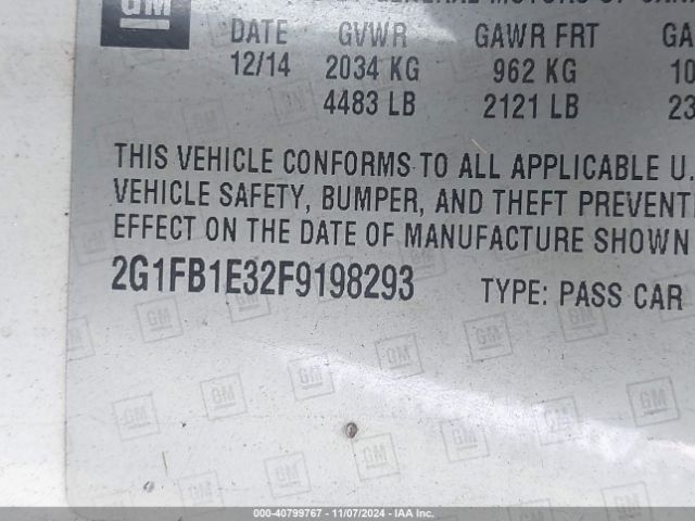 2G1FB1E32F9198293 Chevrolet Camaro 2ls