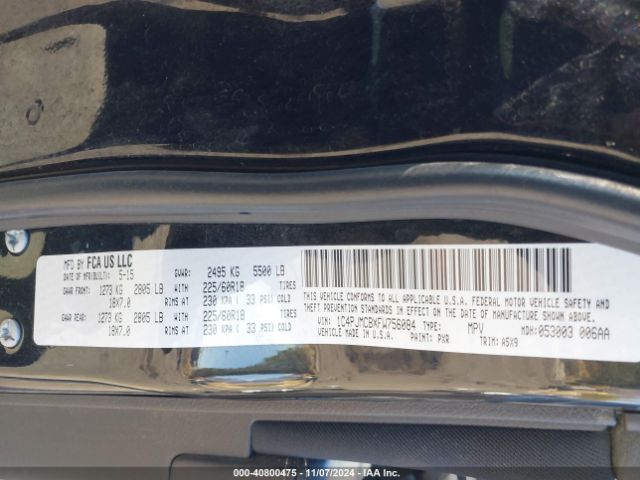1C4PJMCBXFW756084 Jeep Cherokee Latitude Altitude