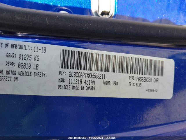 Chrysler 300 300c 2019 2C3CCAPTXKH569211 Image 9