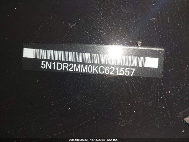 Nissan Pathfinder Sl 2019 5N1DR2MM0KC621557 Image 19