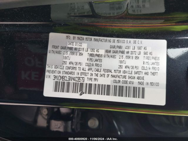 3MVDMBCL9NM403579 Mazda Cx-30 Preferred