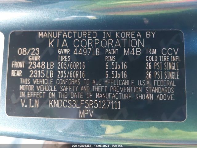 KNDCS3LF5R5127111 KIA Niro Plug-in Hybrid Ex