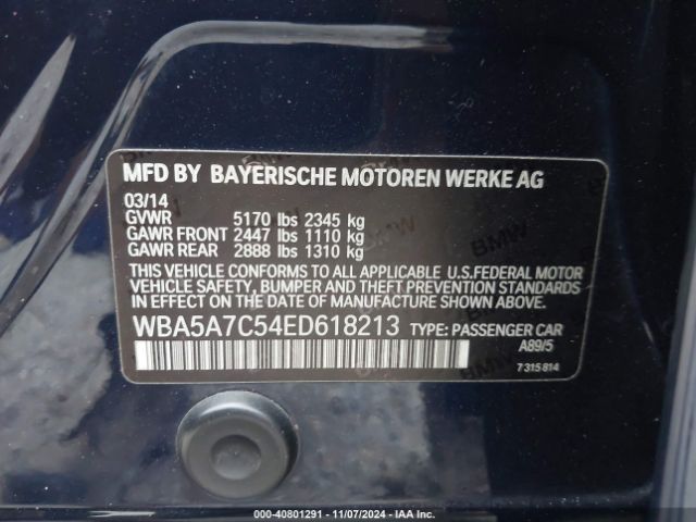 WBA5A7C54ED618213 BMW 528i Xdrive