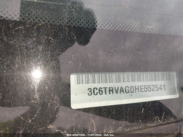 3C6TRVAG0HE552541 RAM Promaster 1500 Low Roof 136 Wb