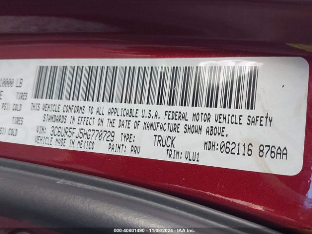 3C6UR5FJ5HG770729 RAM 2500 Laramie  4x4 6'4 Box