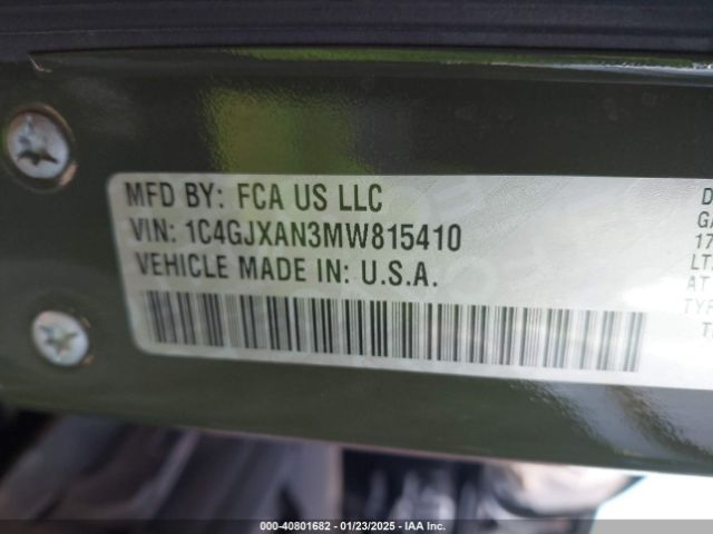 1C4GJXAN3MW815410 Jeep Wrangler Willys 4x4