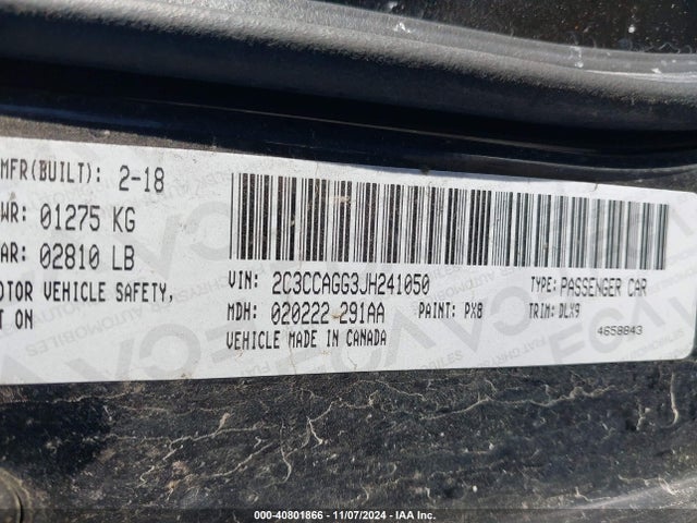 Chrysler 300 300s Awd 2018 2C3CCAGG3JH241050 Image 9