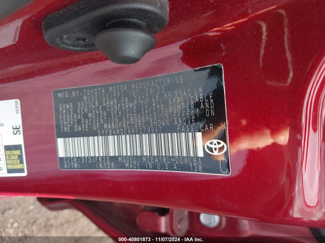 Toyota COROLLA LE 2024 5YFB4MDE8RP079947 Image 9