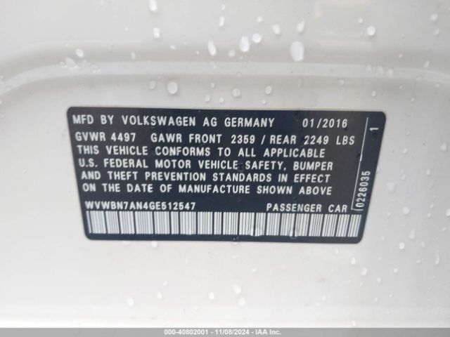 WVWBN7AN4GE512547 Volkswagen Cc 2.0t Sport