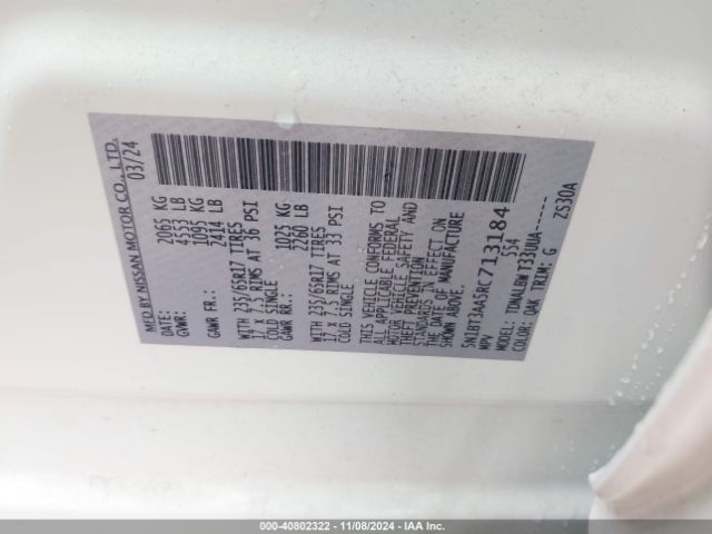 5N1BT3AA5RC713184 Nissan Rogue S Fwd