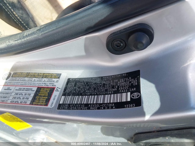 Toyota CAMRY SE 2014 4T1BF1FK1EU321983 Image 9
