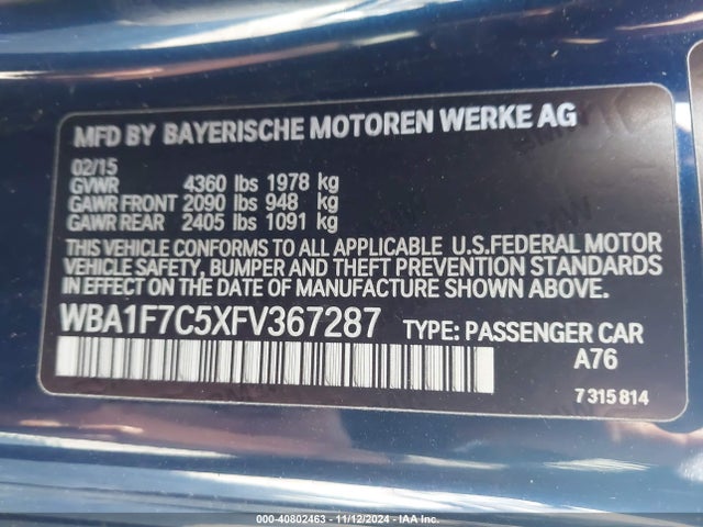 WBA1F7C5XFV367287 BMW 228i Xdrive