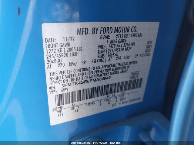 Ford Mustang Mach-e Gt 2023 3FMTK4SE6PMA04046 Image 9