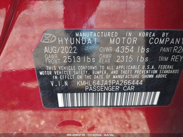 Hyundai SONATA SEL 2023 KMHL64JA1PA266444 Image 9