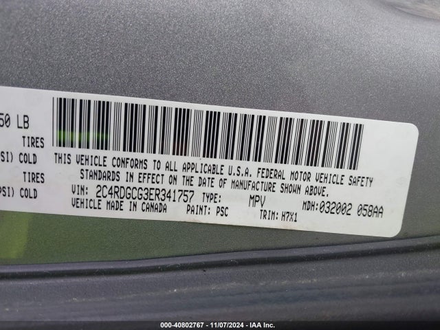 Dodge Grand Caravan Sxt/sxt 30th Anniversary 2014 2C4RDGCG3ER341757 Image 9