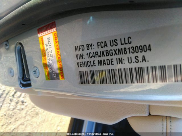 1C4RJKBGXM8130904 Jeep Grand Cherokee L Limited 4x4