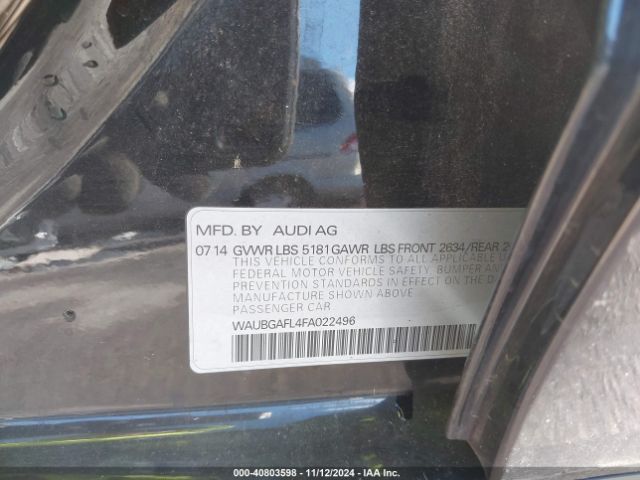 WAUBGAFL4FA022496 Audi S4 3.0t Premium Plus