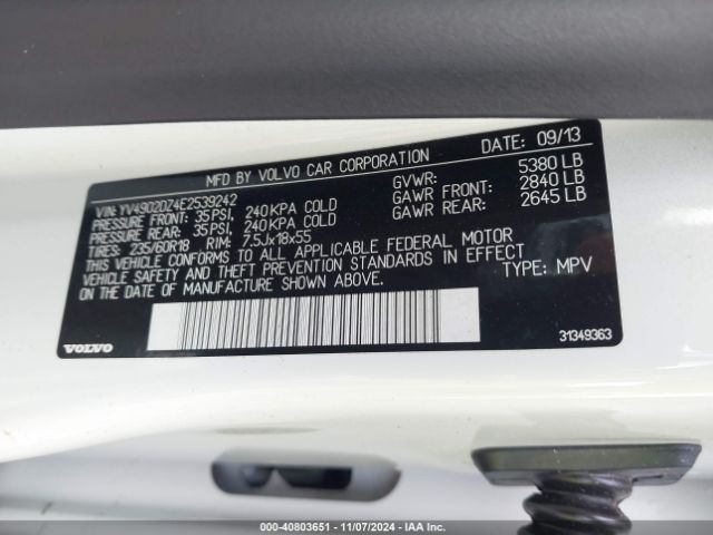 YV4902DZ4E2539242 Volvo Xc60 T6 R-design Premier Plus