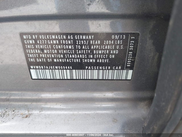 WVWDB7AJ6EW009446 Volkswagen Golf 2.5l