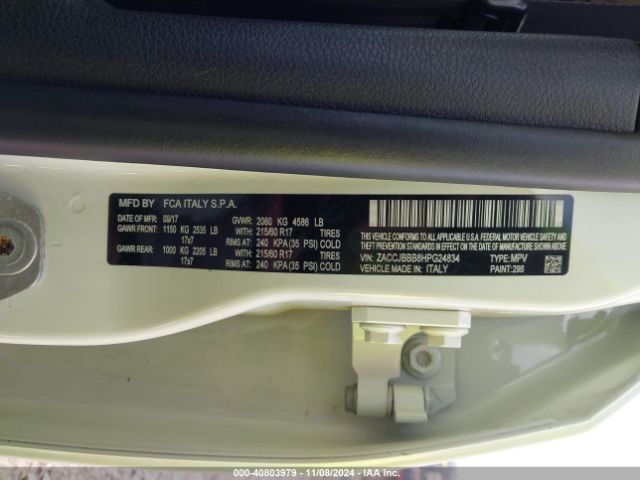ZACCJBBB8HPG24834 Jeep Renegade Latitude 4x4