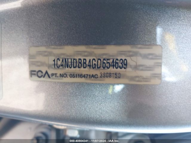 1C4NJDBB4GD654639 Jeep Compass Sport Se