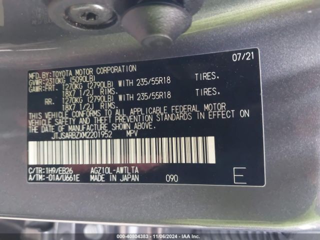 JTJSARBZXM2201952 Lexus Nx 300 F Sport