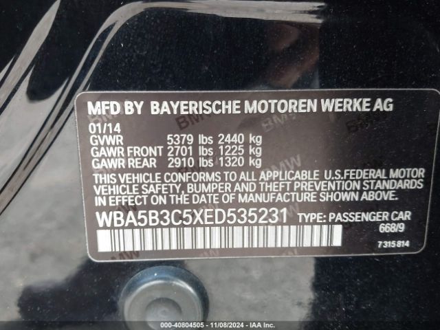 WBA5B3C5XED535231 BMW 535i Xdrive