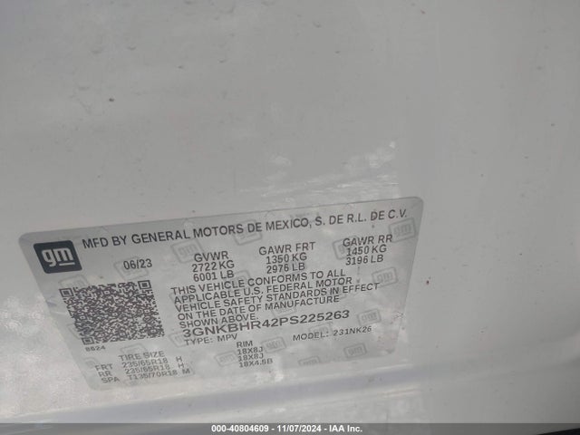 Chevrolet Blazer Awd 2lt 2023 3GNKBHR42PS225263 Image 9