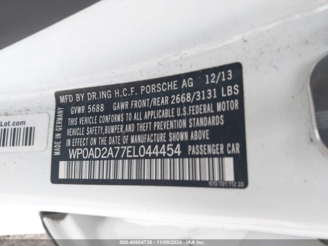 WP0AD2A77EL044454 Porsche Panamera E-hybrid S