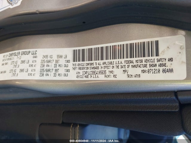 Jeep Cherokee Latitude 2014 1C4PJLCS9EW105635 Image 9