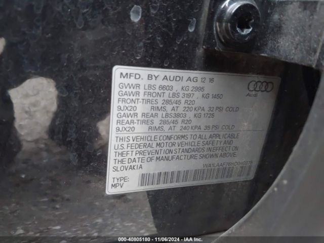 WA1LAAF76HD040375 Audi Q7 3.0t Premium
