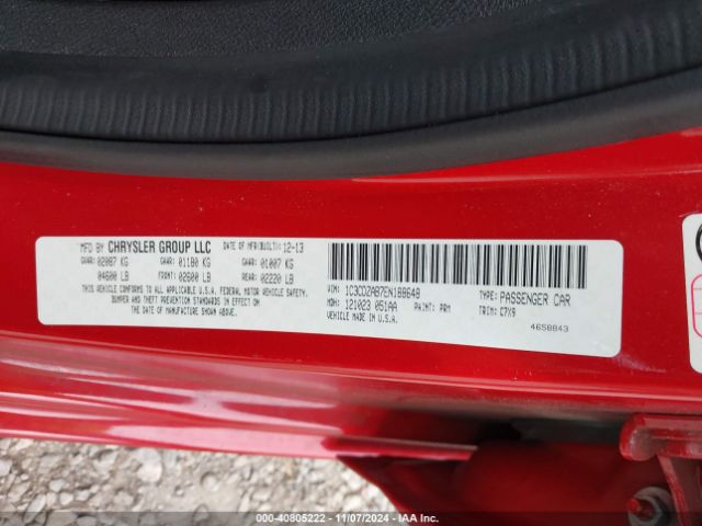 1C3CDZAB7EN188648 Dodge AVENGER SE