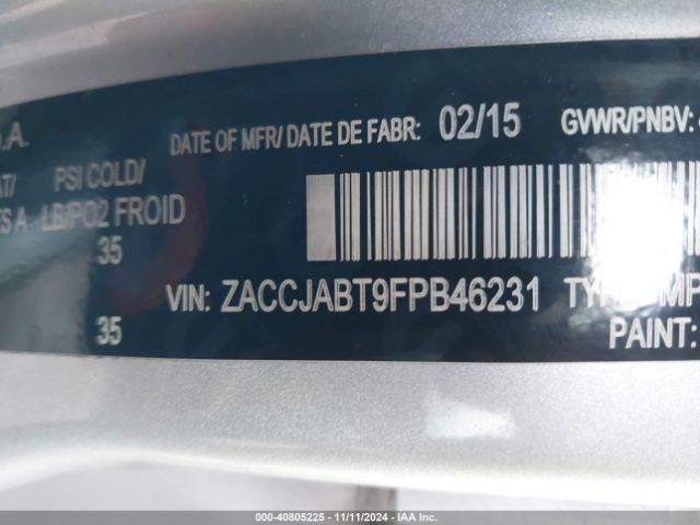 ZACCJABT9FPB46231 Jeep Renegade North