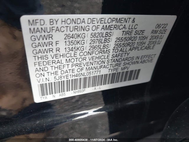 5J8YE1H46NL051771 Acura Mdx Technology