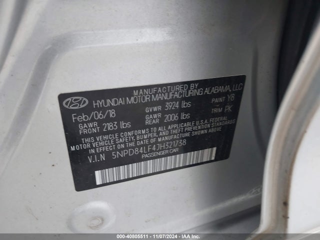 Hyundai Elantra Value Edition 2018 5NPD84LF4JH321738 Image 9