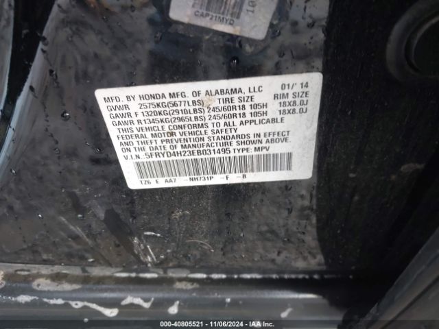 5FRYD4H23EB031495 Acura MDX