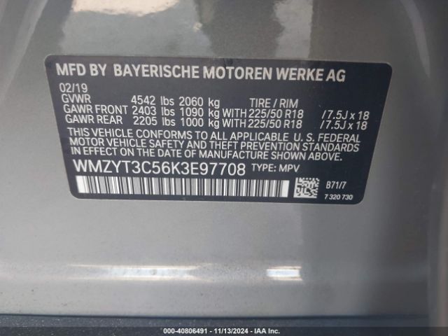 WMZYT3C56K3E97708 Mini Countryman Cooper S