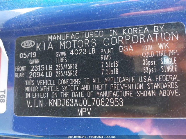 KIA Soul Gt-line 2020 KNDJ63AU0L7062953 Image 9