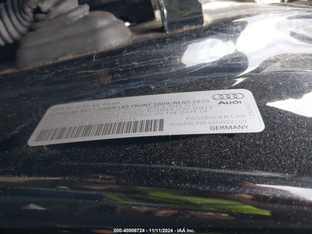 2004 AUDI A8 L WAUML44E44N022109 Photo 8