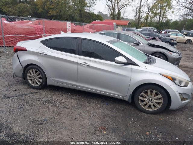 KMHDH4AE1FU300851 Hyundai ELANTRA SE