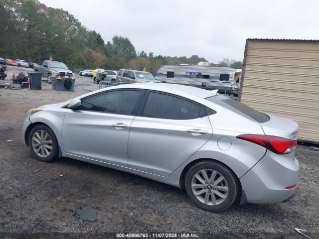 KMHDH4AE1FU300851 Hyundai ELANTRA SE
