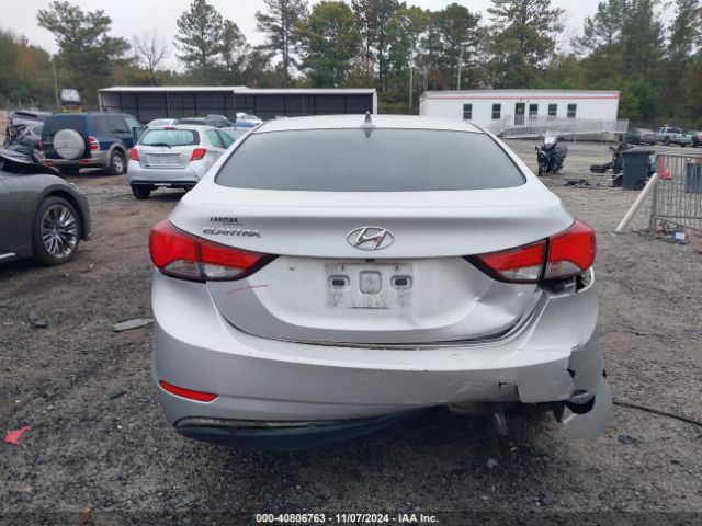 KMHDH4AE1FU300851 Hyundai ELANTRA SE