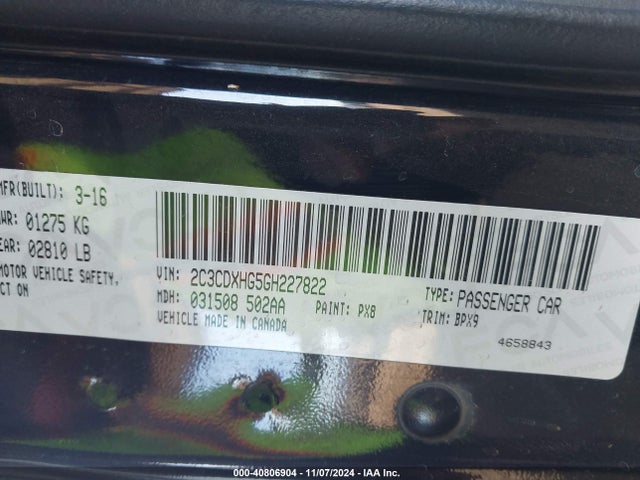 Dodge Charger Sxt 2016 2C3CDXHG5GH227822 Image 9