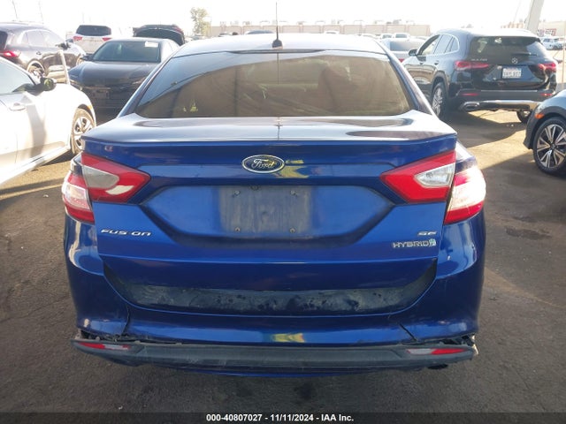 Aukcja sprzedaży 2013 Ford Fusion Hybrid Se, vin: 3FA6P0LU5DR138276, numer aukcji: 40807027