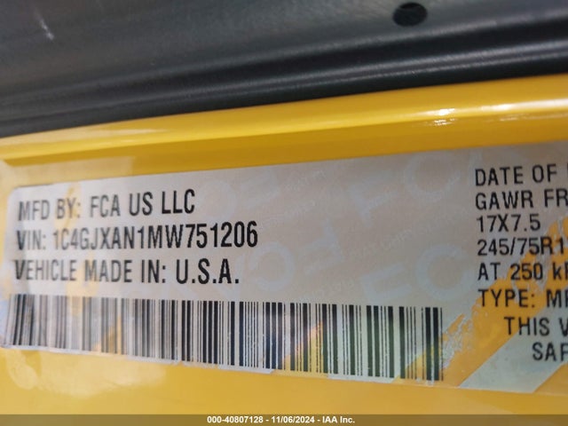 Jeep Wrangler Sport S 4x4 2021 1C4GJXAN1MW751206 Image 9